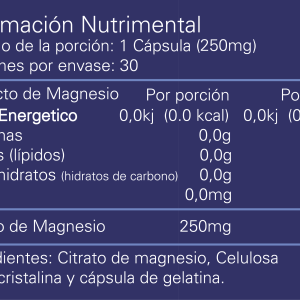 Citrato-de-magnesio-30-Caps-informacion-nutrimental
