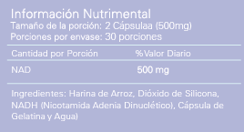 NAD Nicotinamida Adenina Dinucleótido 500mg - Image 2