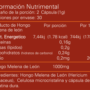 melena-de-leon-informacion-nutrimental