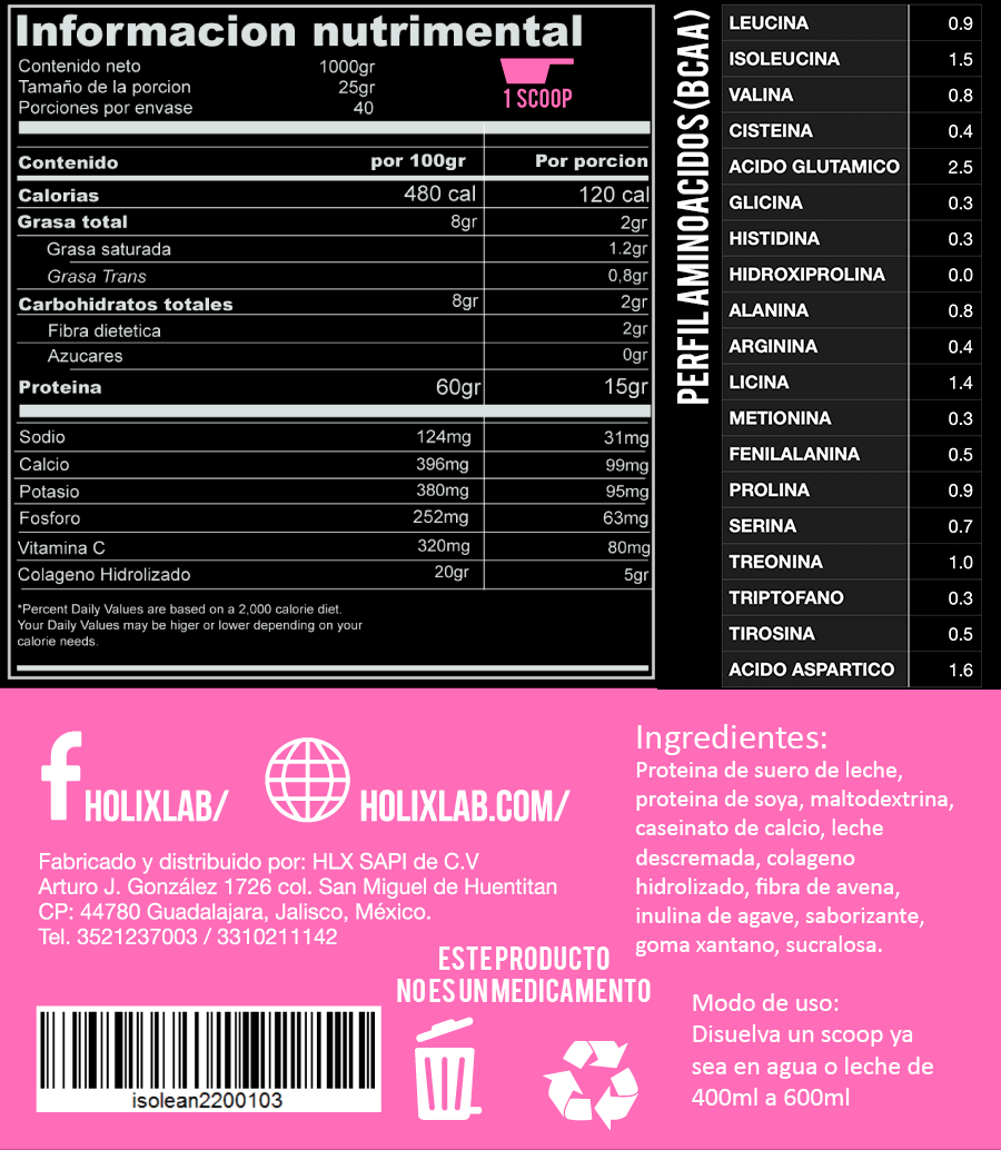 Holix Lab Heragen 1.kg - Proteína + Colágeno - Image 2