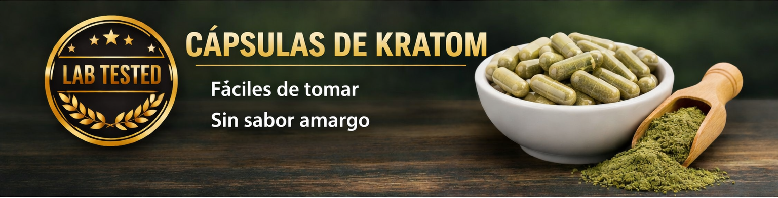 lab tested Capsulas de Kratom banner